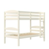 Better Homes & Gardens Leighton Solid Wood Twin-over-Twin Convertible Bunk Bed, Vanilla, New in Box $299