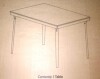 COSCO 3'8" x 2'8" Rectangle Wood Folding Dining Table, Gray Woodgrain, New in Box $399 - 2