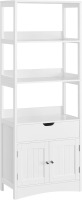 VASAGLE Bathroom Storage Cabinet, Freestanding Linen Tower, Tall Bookcase with 3 Open Shelves, 1 Large Drawer, 12.8 x 23.6 x 60.6 Inches, for Entryway, Kitchen, Study, White UBBC67WT, New in Box $299