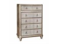 Coaster Bedroom Bling Game 6-drawer Bedroom Chest Metallic Platinum 204185 New In Box $1200