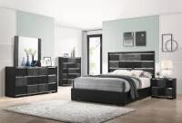 Coaster Blacktoft King Size 4Pc Bedroom Set 207101 in Black (5 Boxes) New In Box $2499 Includes King Bed (5 Boxes) New In Box $1999