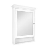 Glacier Bay 23-1/2 in. W x 32-1/2 in. H Framed Surface-Mount Bathroom Medicine Cabinet with Mirror, White $199