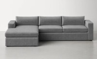 Benedict 3 Seat Upholstered Chaise Sectional (2 Boxes) New in Box $1999