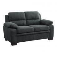 Homelegance Holleman Dark Gray Textured Fabric Loveseat New in Box $899