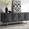 Wade Logan Bevelyn 71'' Wide 4 Door Sideboard Gray New Floor Model $2240