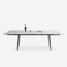 Homeira 62.9" to 94.4" Extendable Dining Table for 6 to 10 - Rectangle Big Dining Table New In Box $1299