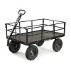 GORILLA CARTS 1,200 lbs. Heavy Duty Steel Utility Garden Cart, 9 cu. ft. Capacity, 13 in. Pneumatic Tires, 2-in-1 Pull or Tow Handle, New in Box $399