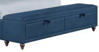 Lane Home Furnishings Sheridan Storage King-Sized Bench in Navy, New in Box $699