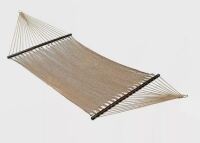 Algoma Double Caribbean Tight Weave Patio Hammock - Brown - Algoma: Polyester Rope, No Assembly Required, Outdoor Use New In Box $199