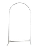 FiVan 3 ft. x 6.5 ft. Heavy Duty Trio Arch Backdrop Frame Stand in Silver / Gold New In Box Assorted $199