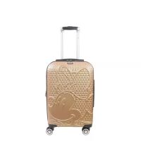 Ful Disney Textured Minnie Mouse 21" Taupe Hard Sided Rolling Luggage, New in Box $299