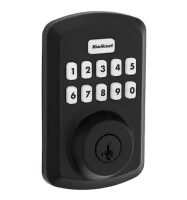 Kwikset Powerbolt 250 10-Button Keypad Matte Black Transitional Electronic Deadbolt Door Lock $199