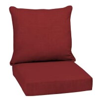 ARDEN SELECTIONS 24 in. x 24 in. 2-Piece Deep Seating Outdoor Lounge Chair Cushion in Ruby Red Leala New In Box $79