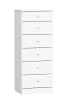 Prepac Astrid 6-Drawer Crystal White Chest of Drawers New In Box $299