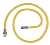 BrassCraft 1/2 in. MIP x 1/2 in. MIP x 60 in. Gas Connector (1/2 in. OD) w/Safety+Plus2 Thermal Excess Flow Valve (53,200 BTU) / Brass Craft 24" x 3/8” OD Gas Connector Water heater, Range, & Dryer / Assorted $89