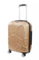 Ful Textured Minnie Mouse 21 in. Hard Sided Rolling Luggage New In Box $250