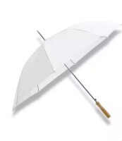 Trademark Innovations 48 in. White Manual Open Wedding Umbrella New $29