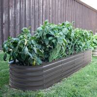 VEIKOUS 17" H Raised Garden Bed Galvanized Raised Planter Boxes Outdoor 9-In-1, Gray, New in Box $299