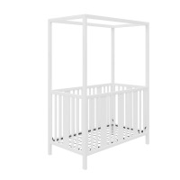 Little Seeds Crawford 3-in-1 Canopy Crib, White, New in Box $499