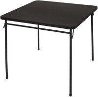 Cosco (14-619-BLK) Black Square Folding Table 34" x 34", New in Box $199