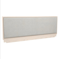 Cologne Tool-Less Upholstered Wood Headboard, King, Light Oak, New in Box $299