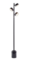 Adesso Bryant Tree Lamp (Includes LED Light Bulb) Black: Modern Chic, 3-Step Dimmer, Marble Base, ETL Listed New In Box $409