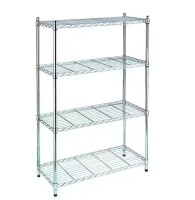 HDX Chrome 4-Tier Metal Wire Shelving Unit (36 in. W x 54 in. H x 14 in. D) New In Box $199