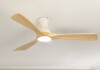 Wrought Studio White with Oak Blades Karlena 52'' Ceiling Fan with LED Lights New In Box $309