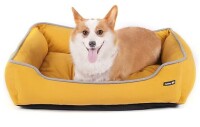 Cabbay Pet Bed with Machine Washable Removable Cover, Soft Pet Mat for Pet Cage, Square Durable Breathable Pet Bed with Anti-Slip Bottom (Large 28.9"L x 22.6"W x 7.3"Th, Yellow) New $89