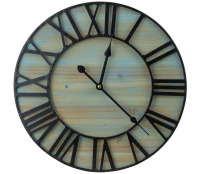 Sorbus 16-Inch Large Wall Clock - Centurian Roman Numeral Style - Modern Home Decor - Metal Wood Decorative Analog Clock New In Box $79