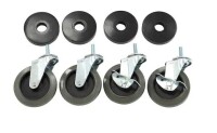 HDX 4 in. Industrial Casters with Bumper (4-Pack) New In Box $79