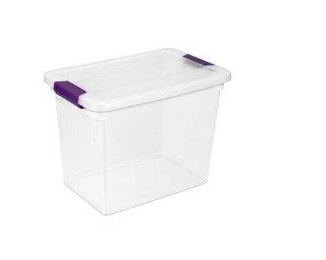 Sterilite 27 qt. Clearview Storage Box With Latched Lid New $79