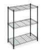 HDX 3-Tier Steel Wire Shelving Unit in Black (24 in. W x 30 in. H x 14 in. D) New Shelf Pull $99