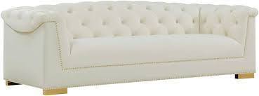 TOV Furniture Farah Cream Velvet Sofa $1499