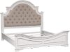 Liberty Furniture Industries Queen Upholstered Bed, White (3 Boxes) New in Box $1299