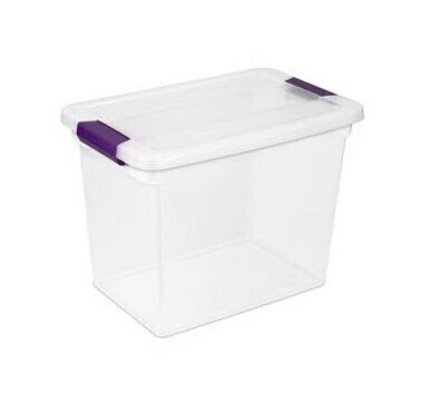 Sterilite 27 qt. Clearview Storage Box With Latched Lid New $79