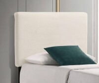 Coaster Gigi Ivory Faux Fur Rectangular Upholstered Twin Headboard New In Box $299