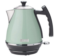 Haden Cotswold 1.7 Liter Stainless Steel Body Countertop Retro Electric Kettle with Auto Shutoff & Dry Boil Protection, Sage Green $79