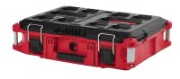 Milwaukee PACKOUT 22 in. Medium Red Tool Box with 75 lbs. Weight Capacity New Shelf Pull $199