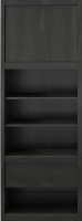 Signature Sleep Single Side Cabinet for Wall Beds with Pullout Nightstand and Storage, Black Oak, New in Box $599