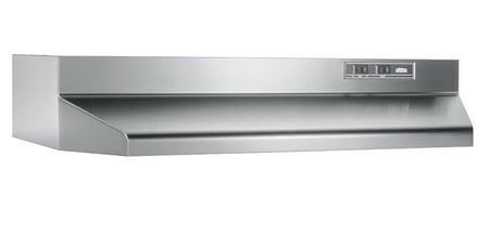 Broan-NuTone Economy 30-inch Under-Cabinet Easy Install Range Hood with 2-Speed Exhaust Fan and Light, 230 Max Blower CFM, Stainless Steel New In Box $299