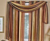 Achim Ombre Decorative Window Treatment 1 Scarf Valance 50 x 144 inch New $79