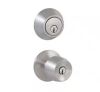 Premier Lock Antique Brass Entry Door Knob Combo Lock Set with Deadbolt / Defiant Brandywine Stainless Steel Combo Pack with Single Cylinder Deadbolt New In Box Assorted $79 - 2