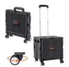 Vevor Foldable Utility Cart 110 lbs. Load Capacity Folding Portable Rolling Crate Hand Cart for Travel, Shopping, Moving New In Box $89