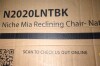 Niche Mia Bentwood Reclining Accent Chair Black - Niche: Bonded Leather, Water Repellant, Cantilever Base New In Box $239 - 2