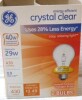 GE 78795 Crystal Clear 29W Halogen E26 Base A19 Light Bulbs - 2-Pack New In Box - 2