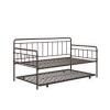 DHP Wallace Metal Twin Daybed with Twin Trundle - Bonze 4123419 New in Box $399