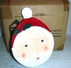 National Tree Company HGTV Home Collection 4 Santa Plates, New In Box $99 - 2