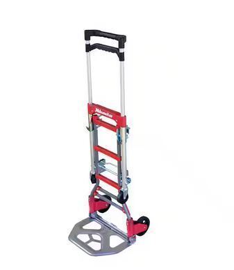 Milwaukee 150 lbs. vertical and 300 lbs. horizontal Capacity Folding Convertible hand Truck New $199