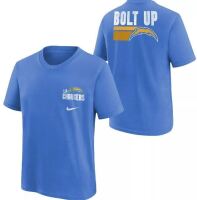 Nike Los Angeles Chargers Youth Boys Bolt Up Back Slogan Blue T-Shirt New with Tags Size XL 18/20 Prepriced $32